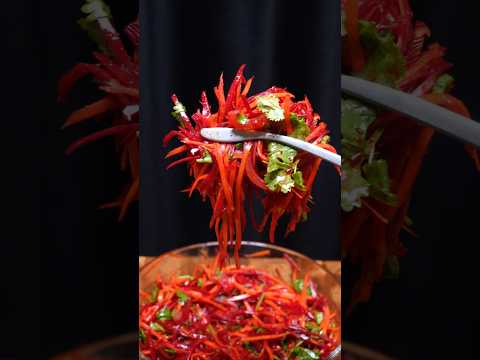 💥 Beet & Carrot Gut Reset Salad: Flush Toxins in 15 Mins! (High Fiber Recipe)#asmr #shorts