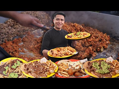 VISITÉ UN TIANGUIS SOLO PARA ENFRENTARME A UN RETO DE COMIDA 🌮 **ASÍ REACCIONAN AL VERME COMER! 🤯🔥