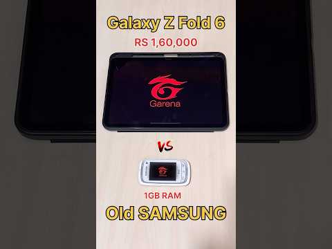 Galaxy Z Fold 6 vs Old SAMSUNG 💀 vs 1,60,000 vs 1GB RAM - FREEFIRE SPEED TEST #freefire #shorts