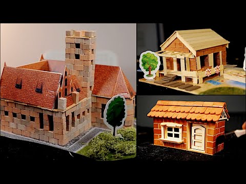 ASMR Miniature brick building compilation