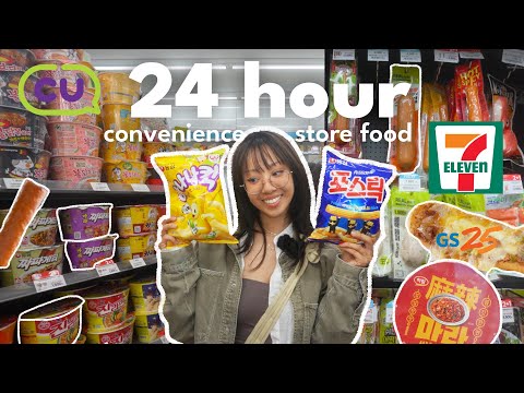 Eating *ONLY* Korean Convenience Store Food For 24 Hours 🍜