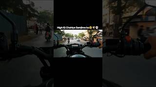 High IQ Rider 🤓🤙🏼👻 #shorts #viral #biker #explore #motovlog