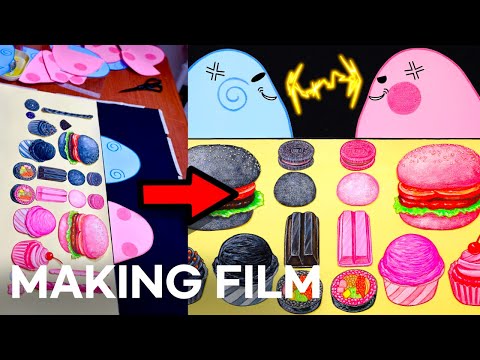 블랙핑크 먹방 스톱모션 제작과정! BlackPink Mukbang Stopmotion Making Film!