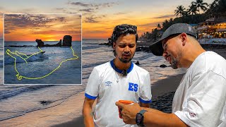 Laky conoce la playa más famosa de El Salvador