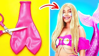 💝 HOW TO BECOME LITTLE MERMAID 🧜‍♀️ Best Makeover with Hacks & Cute Crafts by YayTime!