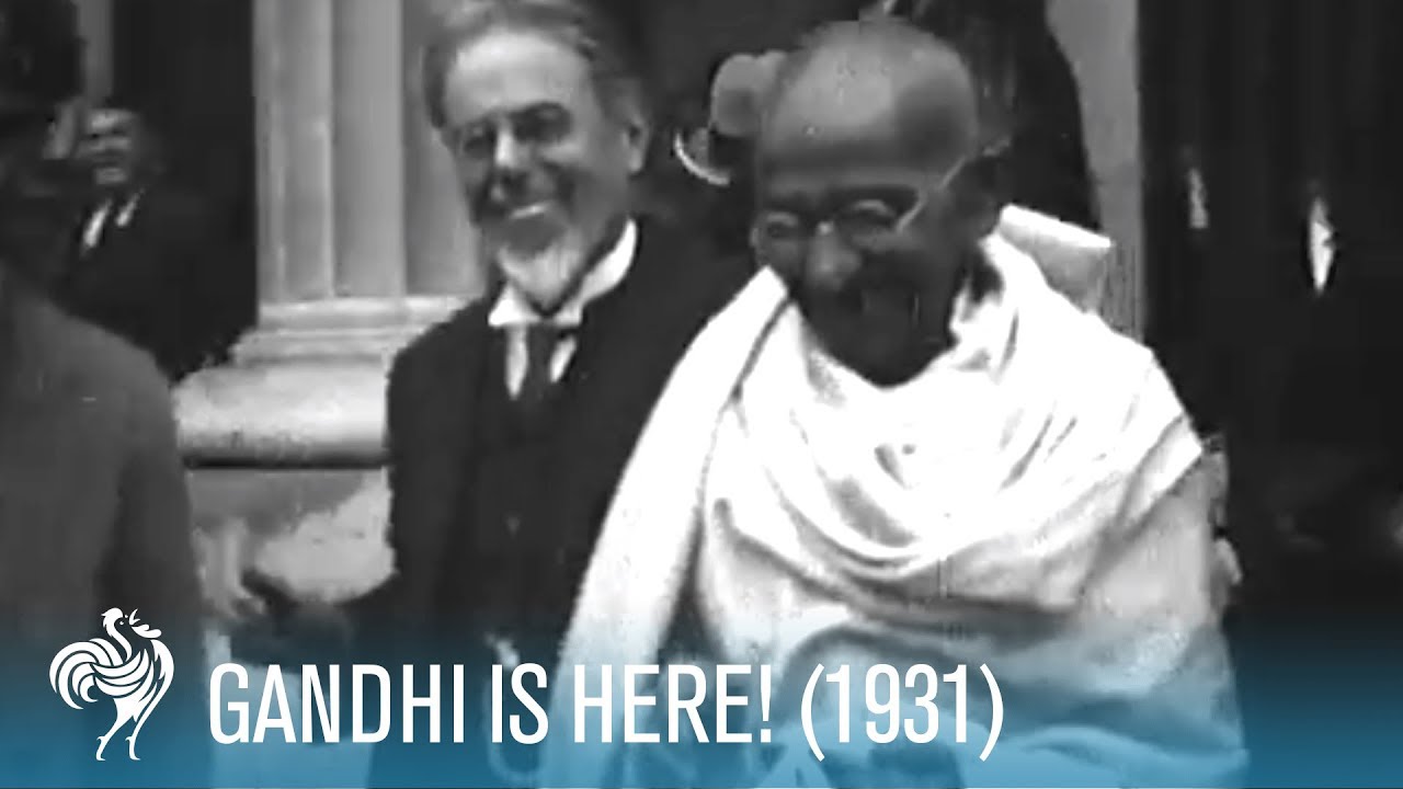 Mahatma Gandhi Arrives in the U.K. (1931) | British Pathé