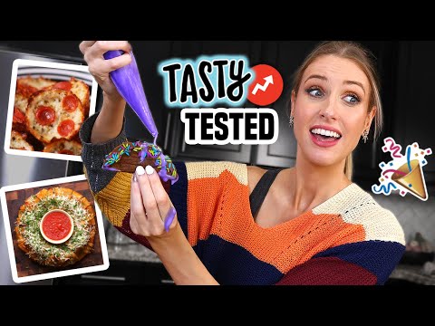 I TRIED TASTY Buzzfeed Recipes... PARTY FOOD: Were They Any Good?!