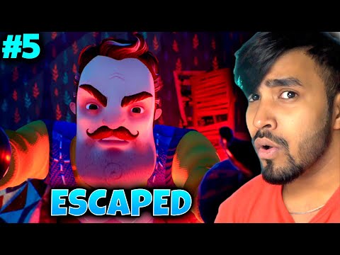 FINALLY ESCAPED END - TECHNO GAMERZ HELLO NEIGHBOUR GAMEPLAY #5