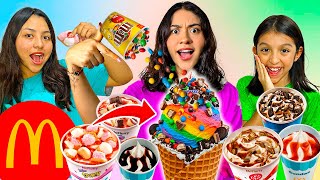 MEZCLAMOS TODOS LOS HELADOS DE MCDONALDS 🍦😱 | Michell Merlin