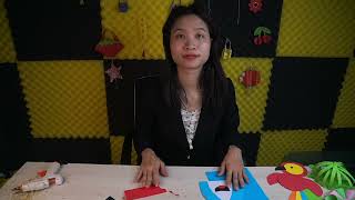 Hướng dẫn chi tiết cách làm một chiếc quạt cầm tay hình chú cá mập bằng giấy