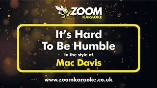 Mac Davis - It's Hard To Be Humble (Karaoke Version) with Lyrics On Screen