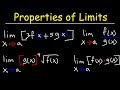 Evaluating Limits Using Properties of Limits