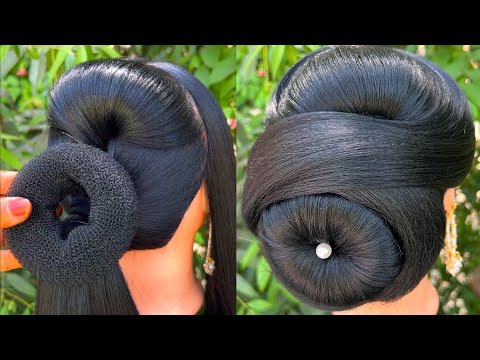 Very Easy and Simple Bun Hairstyle For Ladies | Quick Party Hairstyle |