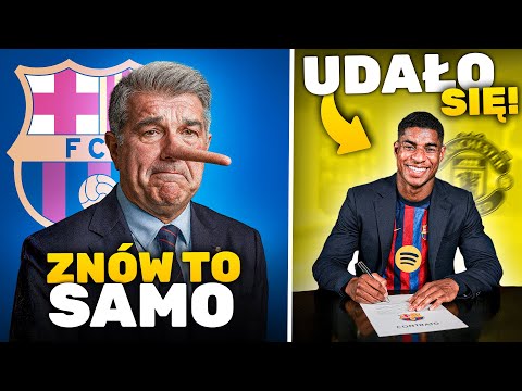 Joan Laporta ZNÓW okłamał kibiców… FC Barcelona NIE ZDĄŻYŁA! Rashford OPUSZCZA Manchester United!