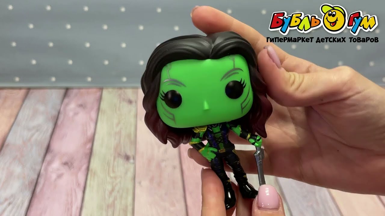 Фигурка коллекционая Funko POP Marvel WHAT IF Гамора  - видео Фигурка коллекционая Funko POP Marvel WHAT IF Гамора  - видео