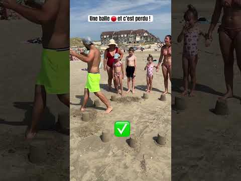 Un jeu gratuit à faire sur la plage 😁☀️😎 #challenge #jeu #familygames