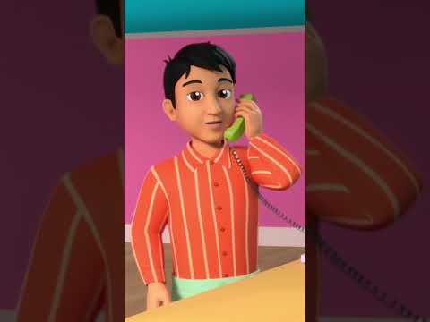 Pring Pring BolaTelephone Song, टेलीफोन गीत #shorts #ringingtelephone #hindirhymes #kidsvideo
