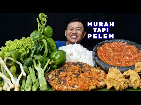 NIKMAT PISAN ⁉️ MAKAN PARI BAKAR PEDAS LALAPAN PUCUK PEPAYA KENCUR MENTAH SAMBEL TERASI TAHU KRISPI