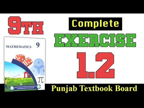 9th Class Math Exercise 1.2,Class 9th Math Chapter 1, 9th Class Math New Book 2025 PTB, 9th New Math