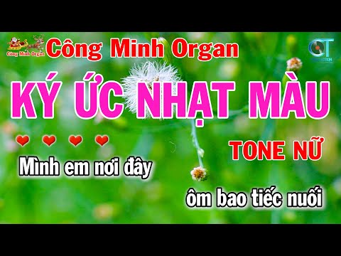 Ký Ức Nhạt Màu Tone Nữ ( Bm ) Karaoke Nhạc Hoa Lời Việt