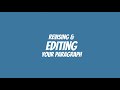 Revising and Editing Paragraphs Effectively