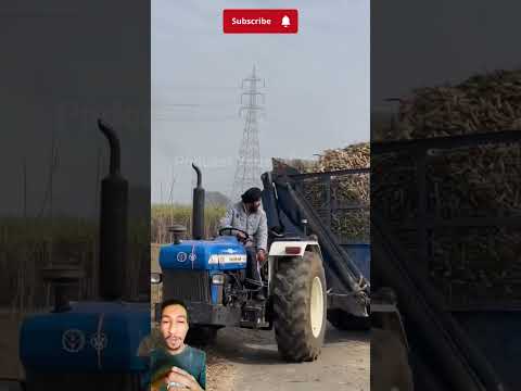 The tractor has no front wheels, but the shock is that it... #shortsfeed #tractor #1million