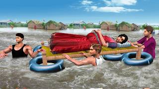 Floods Rescue Heavy Rains Indian Jugad Flood Ambulance Hindi Kahani Hindi Moral Stories Comedy Video