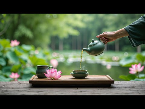 Peaceful Piano Music with Bamboo Fountain 🌿Deep Relaxation After Hard Work