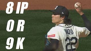 Bryan Woo Throws Career High 8 Shutout Innings with 9 Strikeouts and Just 1 Hit Allowed vs A's!