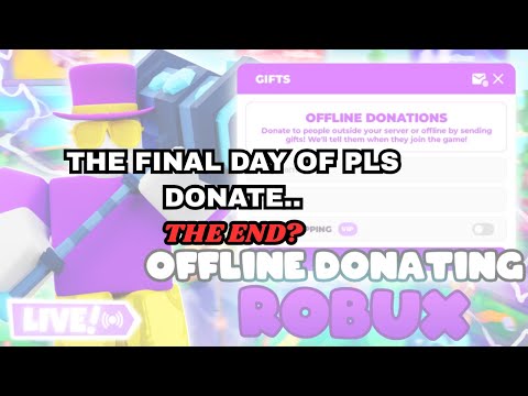 🔴LIVE!!!🔴💸The END of Pls Donate? The LAST Pls Donate Stream..💸
