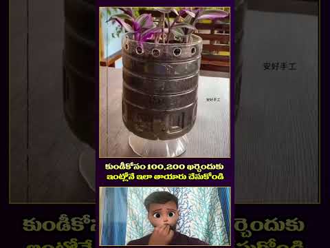 కుండీకోసం 100,200 ఖర్చెందుకు ఇంట్లోనే ఇలా #facts #interestingfacts #telugu #explore #comedy
