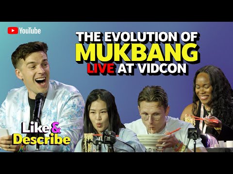 MatPat & Friends Explore the Eras of Mukbang LIVE @vidcon  - Like & Describe Podcast #8