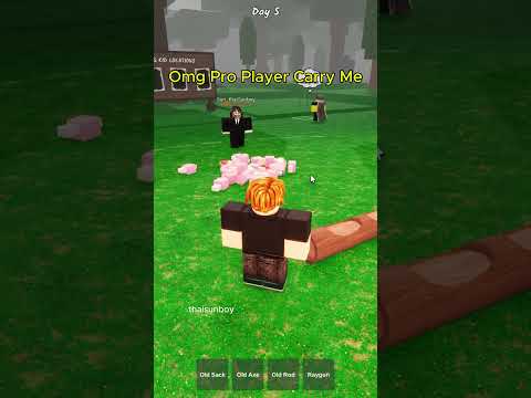 Omg Pro Player Carry Me #roblox #99nightintheforest #thaisunboy