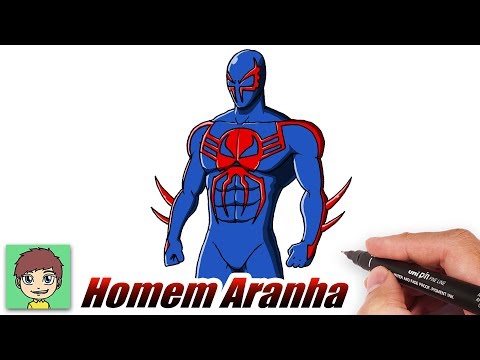 Como Desenhar o Homem-Aranha 2099 Passo a Passo Facil - Desenho para desenhar