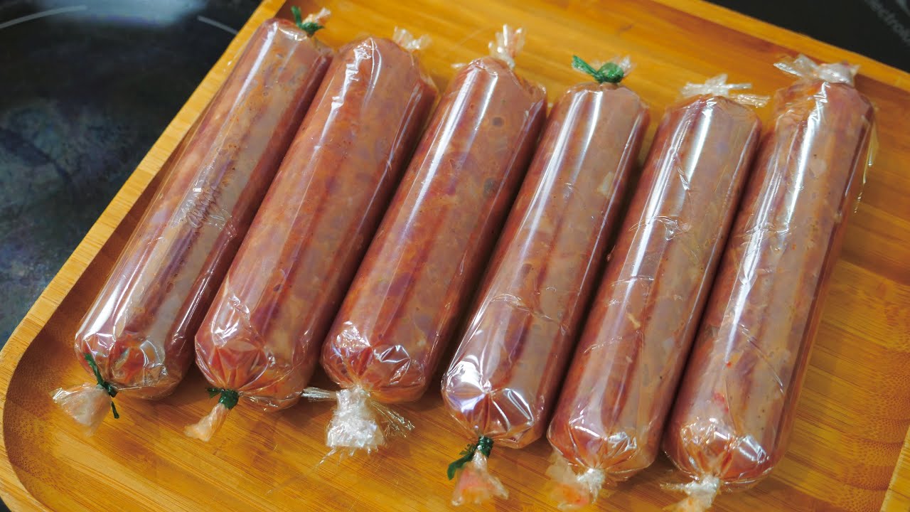 Домашние сосиски намного вкуснее магазинных!