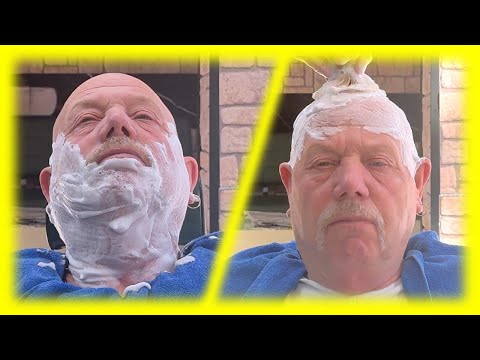 Relaxing ASMR Old Man Full Shave & Beard Care