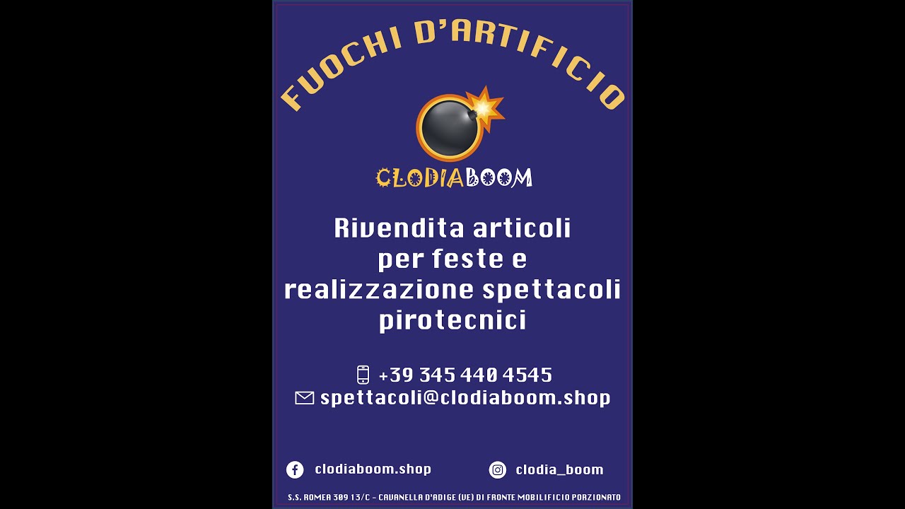 PIROTECNICA - CLODIA BOOM - FUOCHI D'ARTIFICIO
