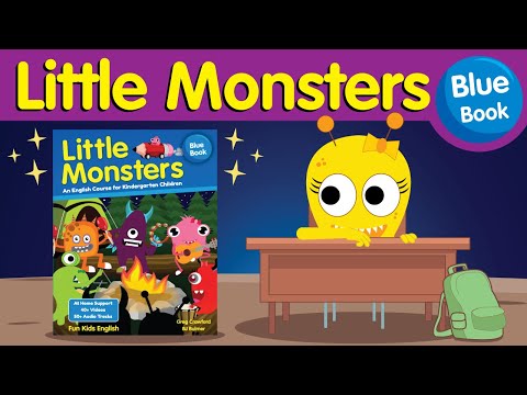 Little Monsters: Unit 6 Blue Book | School Supplies English Lesson for Children | Fun Kids English