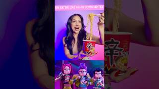 POV: You’re Eating Like a K-Pop Demon Hunter #KpopDemonHunters, #KoreanFood, #Foodie, #TasteTest