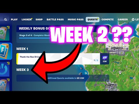 Where is Week 2 Quests - Fortnite Remix ( Challenges missing)