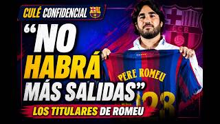 🚨 Pere Romeu habla claro: "Creo que no habrá más salidas"