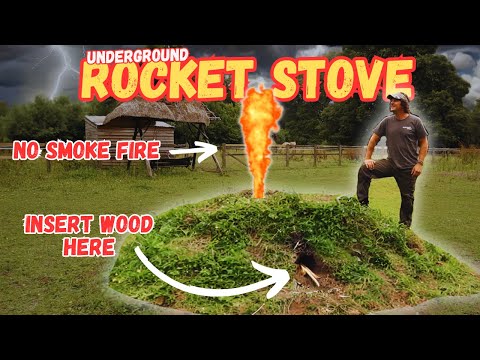 Secret Stealth Fire Pit - Rocket Stove - Smokeless and Undetectable Wilderness Survival Cooking