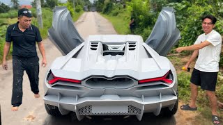 2 Guys Built a Lamborghini Revuelto by Hand — With a 400HP Engine!