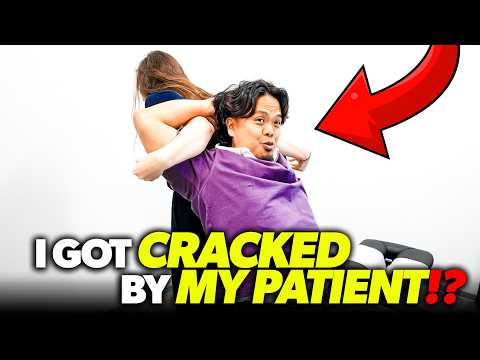 I LET MY PATIENT CRACK ME!? 😱🤯 | DR TUBIO | Asmr Chiropractic Adjustment Back Pain Relief