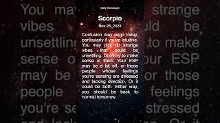 #Scorpio #daily #horoscope #astrology