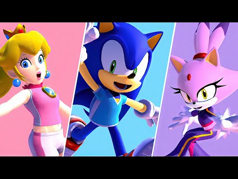 Peach, Sonic, Tails & Blaze in Mario & Sonic Tokyo 2020 – Who Will Claim the Ultimate Victory?