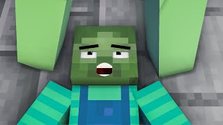 ZOMBIE : ZOMBIE was SURPRISED by ZOMBIE GIRL! LOVE Curse Story - Minecraft Animation