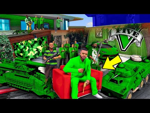 Shinchan Pinchan GREEN GANG vs Franklin BLUE GANG In GTA 5 | Franklin Meets JOKER Brother