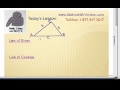 Law of Sines and Cosines Concepts