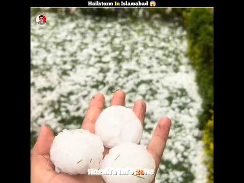 Hailstorm In Islamabad 😨
